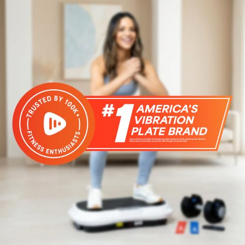 Lifepro Rumblex 4D Vibration Plate Exercise Machine with 7 Training Modes - color: Blue, size: Pro