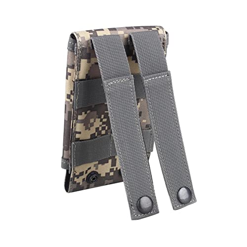 Universal Tactical MOLLE Holster Army Mobile Phone Belt Pouch EDC Security Pack Carry Accessory Kit Waist Bag Case Compatible iPhone 13 Pro X XS Max XR 7 8 6/6s Plus for Samsung Galaxy S10 S9 S8 Plus - color: #B (Big)