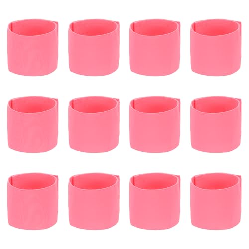 Soccer Captain Armband Elastic Wrist Arm Bands Adjustable Player Team Leader Anti-Slip Badge Sports Accessories - color: Pink