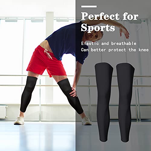Skylety Compression Leg Sleeves Men Women - color: Black, size: Small