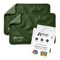 Flexible Hot and Cold Gel Pack Medium 8" x 12", 2 Pack - size: Medium (2 pack), style: Green