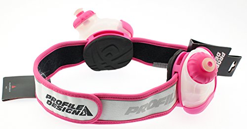 Profile Design Sync Hydration System 2 Bottle Belt - color: White/Pink, size: X-Small