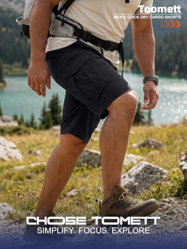 Toomett Mens Hiking Cargo Shorts - color: Black, size: 32