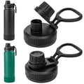 Lid Replacement Compatible with Thermoflask, Leak Proof lid Fits for Thermoflask 16 18 24 32 40 64oz Wide Mouth Bottle, Handle Easy to Carry, BPA Free.