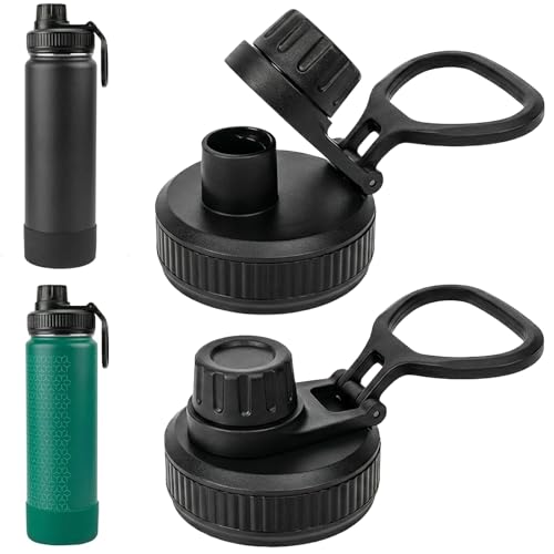 Lid Replacement Compatible with Thermoflask, Leak Proof lid Fits for Thermoflask 16 18 24 32 40 64oz Wide Mouth Bottle, Handle Easy to Carry, BPA Free.
