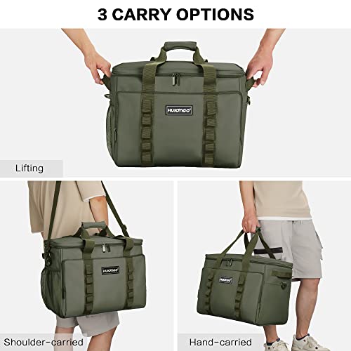 Hulongo Soft Sided Insulated Cooler Bag, 32L - color: green