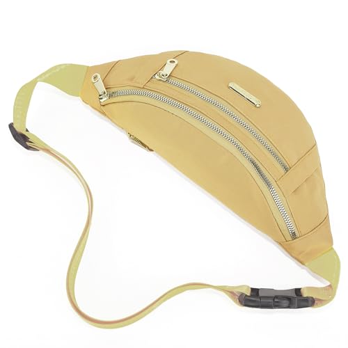 Waist Pack Fanny Packs for Women, Crossbody Purses Belt Bag for Running Sports Travel Hiking - Gold - color: H Gold