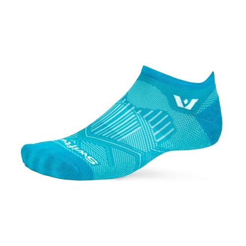 Swiftwick ASPIRE Zero No Show Performance Socks - color: Aqua Sky, size: Large