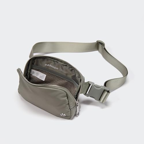 Pander Crossbody Belt Bag for Women and Men, Travel and Everyday Use - color: Grey Sage
