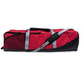 Champion Sports Lacrosse Equipment Bag – Heavy-Duty Nylon, Stick Compartment, Waterproof Bottom, Adjustable Strap, 44x15x13in - color: Red
