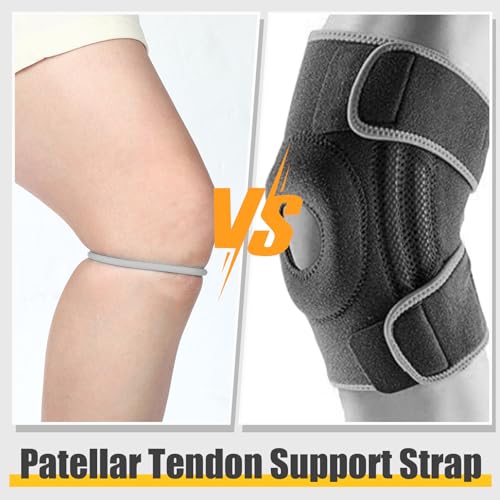 Foilswirl Patella Knee Band Basketball Knee Strap,2,Gray,L - color: Gray, size: L