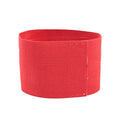 Soccer Armband, 5 Colors Outdoor Team Sports Groups Captain Armband Adjustable Player Bands (Red)