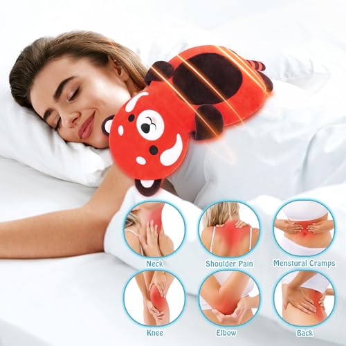 Red Panda Microwave Heating Pad for Period Cramps Pain Relief - style: Red Panda