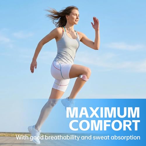 2Pack SiliCone Patella Support Strap - Flex Wrap Knee for Men and Women, Non-Slip Patella Band for Running, Jumping & Pain Relief(Blue) - color: Blue