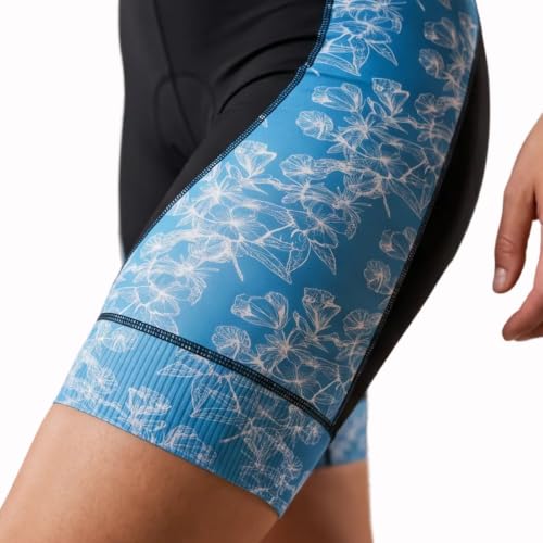 SLS3 Triathlon Suits Women - Sleeveless Pro Trisuit with Comfy Tri Chamois - color: Blue Rose, size: X-Large