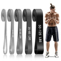 5-Level Resistance Bands for Working Out, Pull Up Assistance Bands - color: Gray Gradient