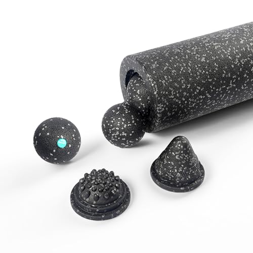 5-in-1 Foam Roller Set for Muscle Recovery – Includes Yoga Roller, Massage Ball, Peanut Ball, Cone, and Acupressure Disc – for Back, Legs, and Full Body Relief