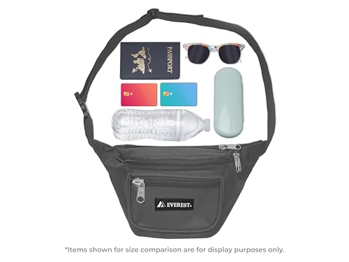 Everest Signature Waist Pack - Medium, Black, One Size - color: Black