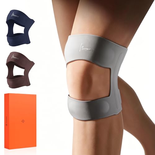 Knee Brace For Women, Ultra-Thin, Breathable, Patella Support - color: Gray
