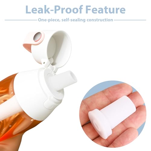 6 Pcs Bite Valve Replacement for Brita Water Bottle Filter, Silicone Mouthpiece Replacement Parts Water Bottle Spout Straw Accessories
