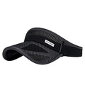 Outdoor Sport Cap Wide Brim UV Protection Breathable Adjustable Baseball Cap for Beach Golf Running Tennis - color: 1#black