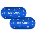 Saugnlsb Reusable Lunch Bag Ice Pack, 8.3“ x 4.1” Freezable Gel Packs for Travel, Medicine, and Food Storage Cooling (2-Pack, Blue)