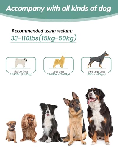 Hands Free Dog Leash, Multifunctional Crossbody Dog Leash - color: Green, size: Large-5.9-9.5ft