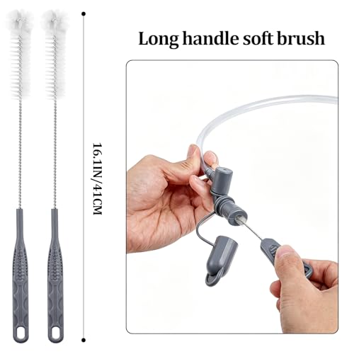 Patelai 2 Set 8 in 1 Reservoirs Hydration Bladder Cleaning Kit - color: Gray