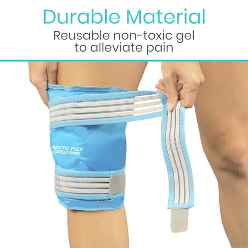 Arctic Flex Vive Knee Ice Pack Wrap with Straps for Cold Compression