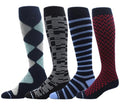 Dr. Motion 4 Pairs Compression Socks for Men, Knee High - color: Mcomp-sl4