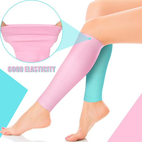 Sosation 6 Pairs Calf Compression Sleeves Women Footless Elastic - size: Medium