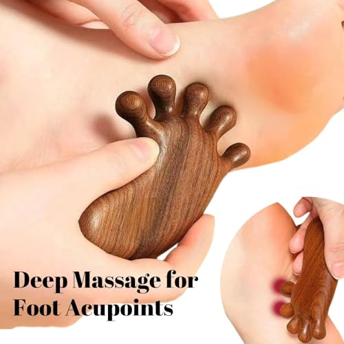 Sandalwood Foot Reflexology Tool Wooden Acupressure Massager