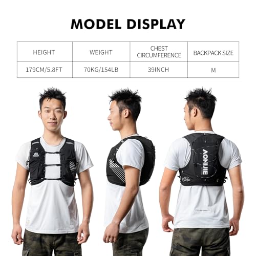 AONIJIE Running Hydration Vest for Men Women Trail Running Gear - size: Medium