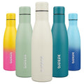 BJPKPK 17oz Skinny Insulated Water Bottle, Stainless Steel Flask - color: Beige, size: 17 Ounces