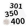 Azarxis Running Bib Competitor Numbers with Safety Pins, Tyvek Tearproof Waterproof 4"x7" / 6"x7.5" for Marathon Races Events - color: #01 [4"x7"] Numbers 301-400