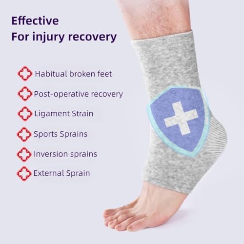 Bamboo Fiber Compression Socks for Men & Women - Ultra Soft & Breathable Ankle Foot Sleeves, All-Day Comfort for Running, Travel, Work & Recovery