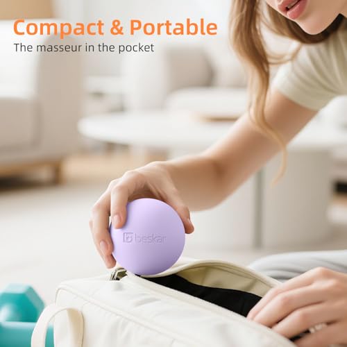 Massage Lacrosse Ball for Myofascial Release, Trigger Point Therapy - color: Purple