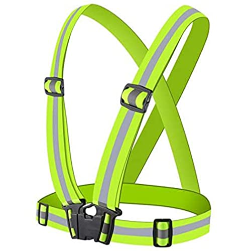 DRESBE Reflective Vest Gear Unisex Warning Vests Adjustable Laser Safety Band for Night Running Cycling Jogging Walking
