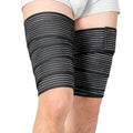 Adjustable Hamstring & Thigh Compression Wraps for Men Women, 2 Pcs - size: 2 Pcs
