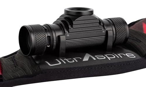 Ultraspire Lumen Collection Waist Light Belt | Lightweight & Water Resistant - 600 5.0, Black/Red