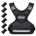 Feyachi Adjustable Weighted Vest, 3-32lb Vest with 6 Ironsand weights - color: Black, size: 3-11.5 lbs