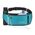 SooGree Slim Running Belt Fanny Pack, Resistant Waist Pack Money Belt Bag for Hiking Cycling Workout, Gym Phone Holder with Adjustable Strap (Blue) - color: Blue