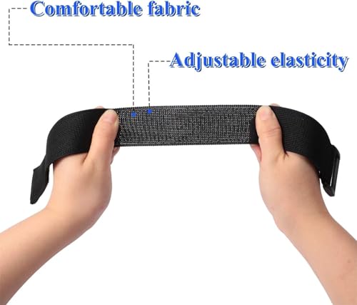 4 Pcs Black Elastic Ankle Straps Cycling Pant Leg Straps Adjustable Safety Band Boot Blousers for Climbing Fishing Outdoor Sport