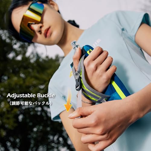 TRIWONDER Handheld Water Bottle for Running, Quick Grip Chill 17 oz Handheld Soft Water Bottle with Hand Strap Hydration Pack, BPA Sport Soft Flask (Blue) - color: A-Blue 500ml Handheld Bottle