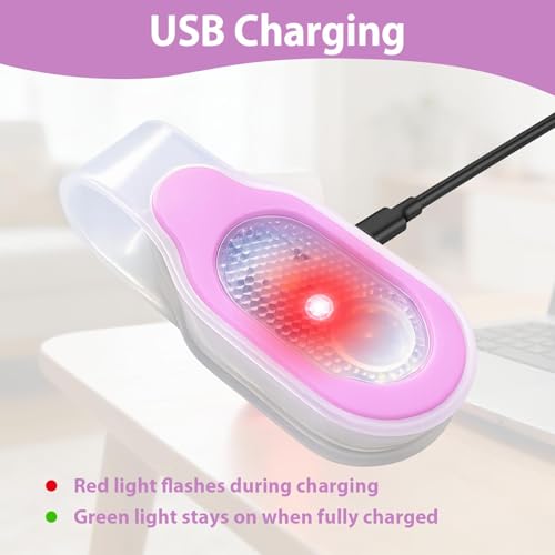Nurse Night Light Hands Free LED Flashlight Clip on Flashlight for Walking - color: Pink
