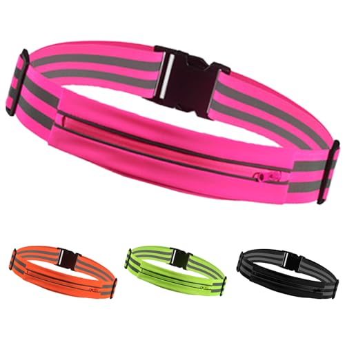 Running Belt Running Phone Belt for Women and Men Phone Holder - color: Pink