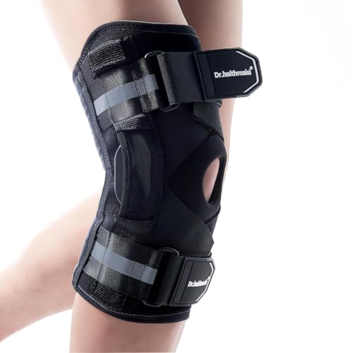 Hinged Knee Brace for Men,Women,Knee Pain,Arthritis,Meniscus Tear(X-Large) - size: X-Large