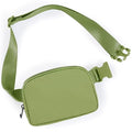 ODODOS Unisex Mini Belt Bag with Adjustable Strap Small Fanny Pack for Workout Running Traveling Hiking, Olive - color: Olive