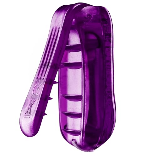 EverLightFX USB Rechargeable LED Safety Light 2 Pack, Clip On Strobe Light - color: Violet