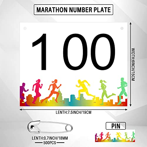 XunYee Running Bib Competitor Numbers - style: 1-100 Number